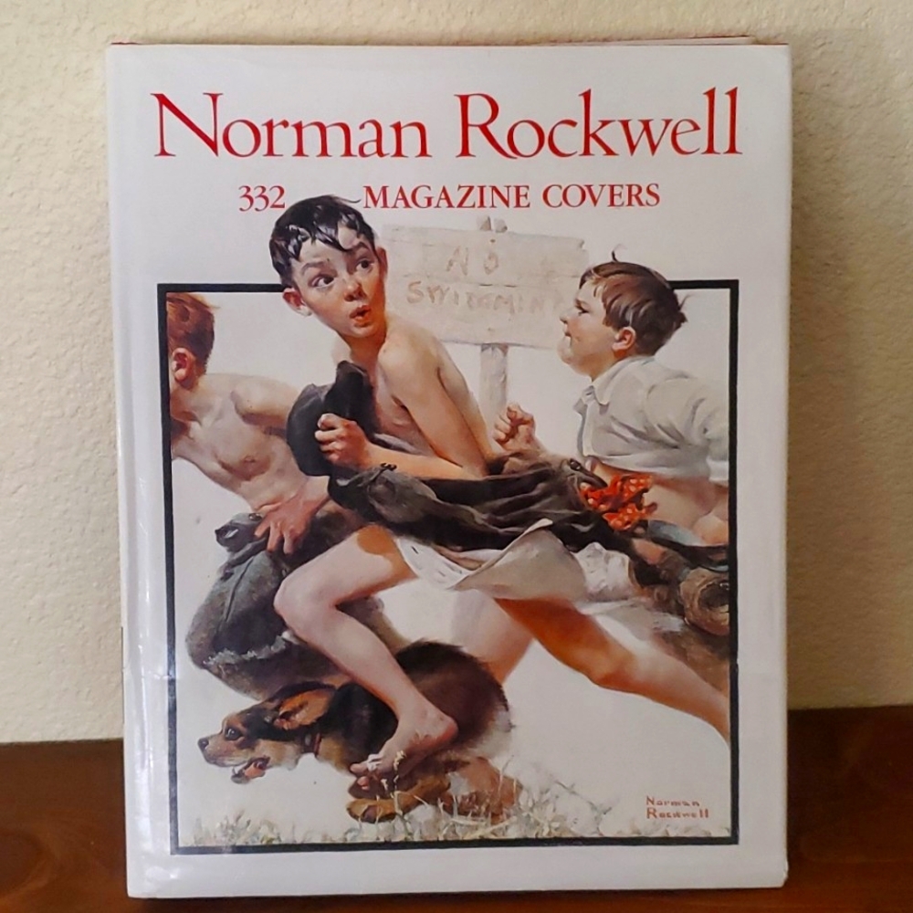 VINTAGE Norman Rockwell book of magazine covers